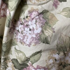Martha Stewart Everyday Bedskirt King Size Hydrangea Lilac Soft Green Lavendar